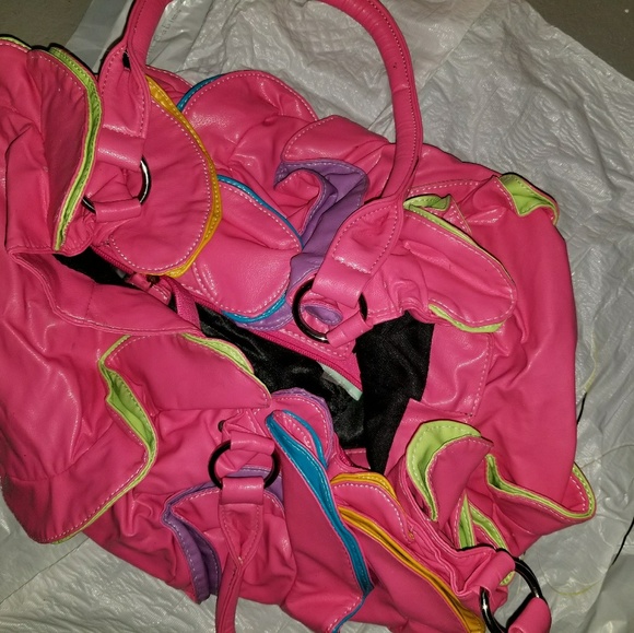 SOLD. Patel multi-colored small shoulder bag - Picture 2 of 4